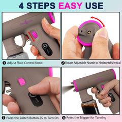 OMCCYUN travel-friendly design fits in a bag for beach or salon use.