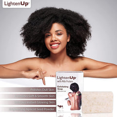 OMIC Lighten-Up knees and elbows close-up for smoother skin