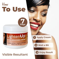 OMIC Lighten-Up Plus ingredients with Jamaican castor oil and shea butter nourish skin.