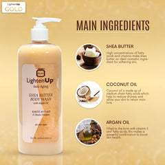 OMIC LightenUp bottle tilted view highlights easy daily use.
