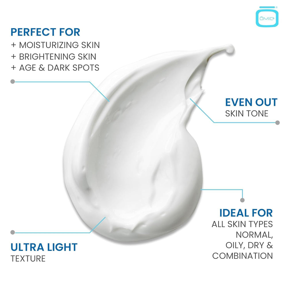 OMIC+ Skincare antioxidant-rich formula bottle with glow