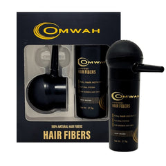 Applying fibers to thinning crown areas for instant fullness