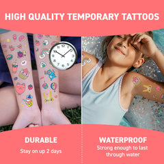 Omy Kawaii tattoos demonstrate easy-application for mess-free decorating.
