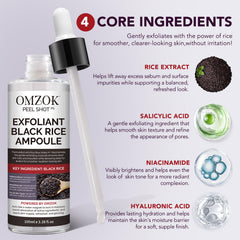 Dropper with OMZOK hyaluronic acid serum for hydration boost