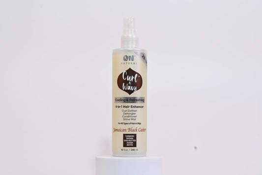 On Natural Curl-N-Wavy bottle pour for smooth application.