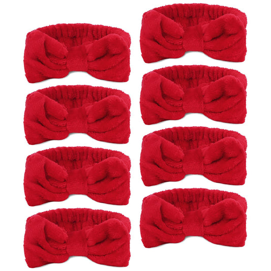 Ondder spa headband in gray keeps hair out of your face during cleansing sessions.