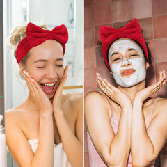 Ondder spa headband in yellow brightens your routine and keeps hair back.
