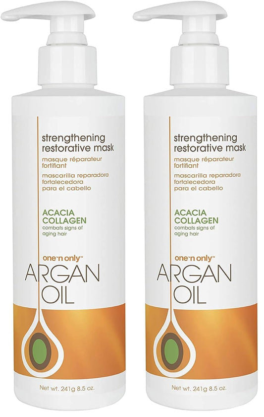 One 'N Only hair mask argan oil bottle for hydration and shine