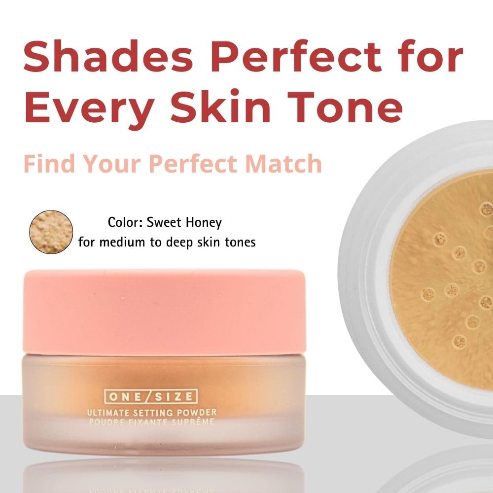 One/Size Sweet Honey compact in travel-ready packaging for on-the-go setting.