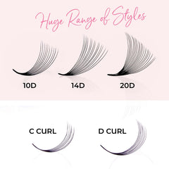 One V Salon D curl lashes are lightweight and ultra-dark for natural blend