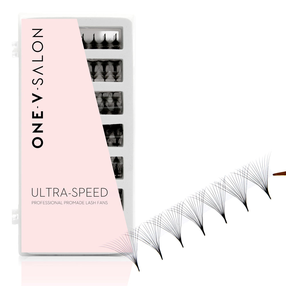 One V Salon Pro 14D ultra-speed fan tray enabling quick, precise lash application.