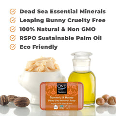 One With Nature Dead Sea minerals image highlights magnesium and zinc for balanced skin