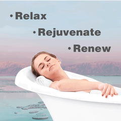 One With Nature Dead Sea Salt Lavender label conveys premium spa-grade mineral bath.