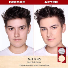 One Size Turn Up The Base triple-blended pigments ensure true-color coverage