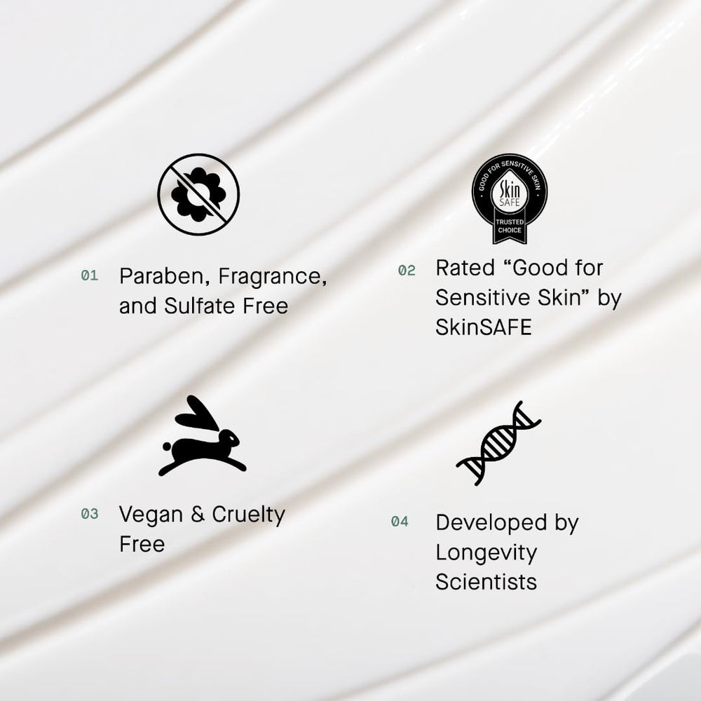 Flat lay showing OS-01 mini with PREP cleanser for optimized absorption.