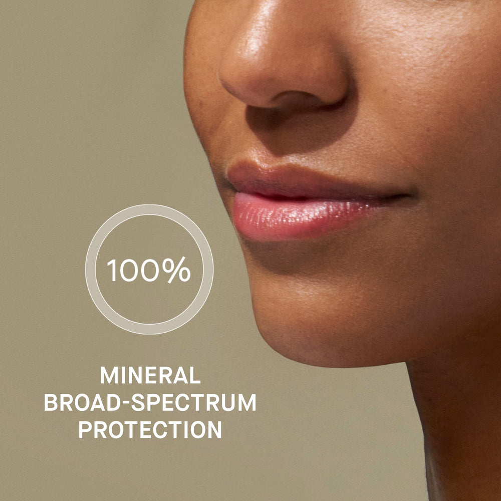 Oneskin Lip SPF OS-01 sunscreen veil on lips for sunny days