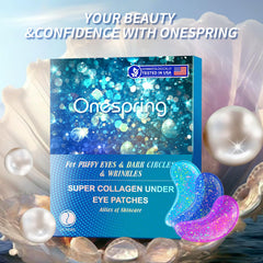 Onespring Eye Masks suitable for Puffy Eyes, Dark Circles, and fine lines.