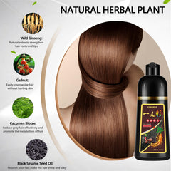 Onilyua Gray hair coverage close-up with natural-looking color result.