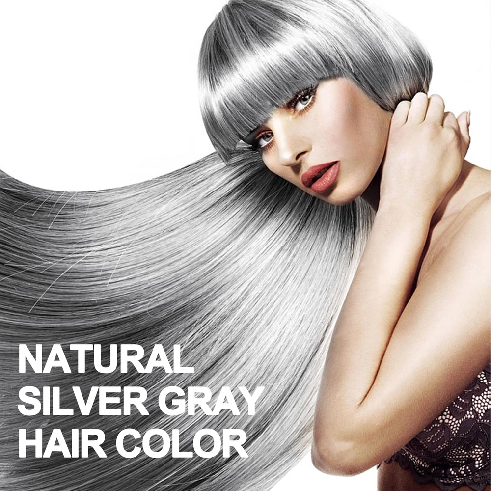 Onilyua Silver Gray close-up highlighting smooth, non-irritating formula with gentle color release.