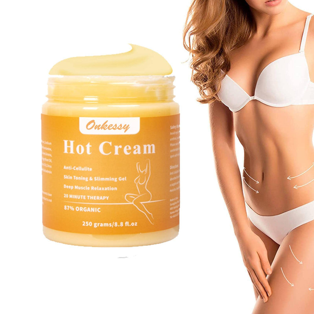 Onkessy Hot Cream with wrap and sauna for enhanced effects