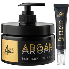 ONLY4HAIR Argan Oil Hair Repair Mask bottle ready for at-home conditioning
