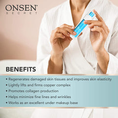 Onsen Secret lavender oil detail emphasizes calming aroma and care