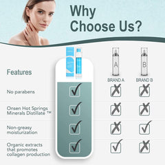 Onsen Secret moisturized skin glow demonstrates hydrated, healthy-looking skin
