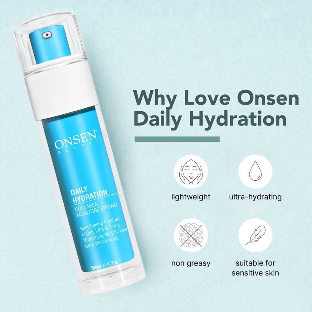 Onsen Secret texture swirl reveals creamy consistency for smooth application