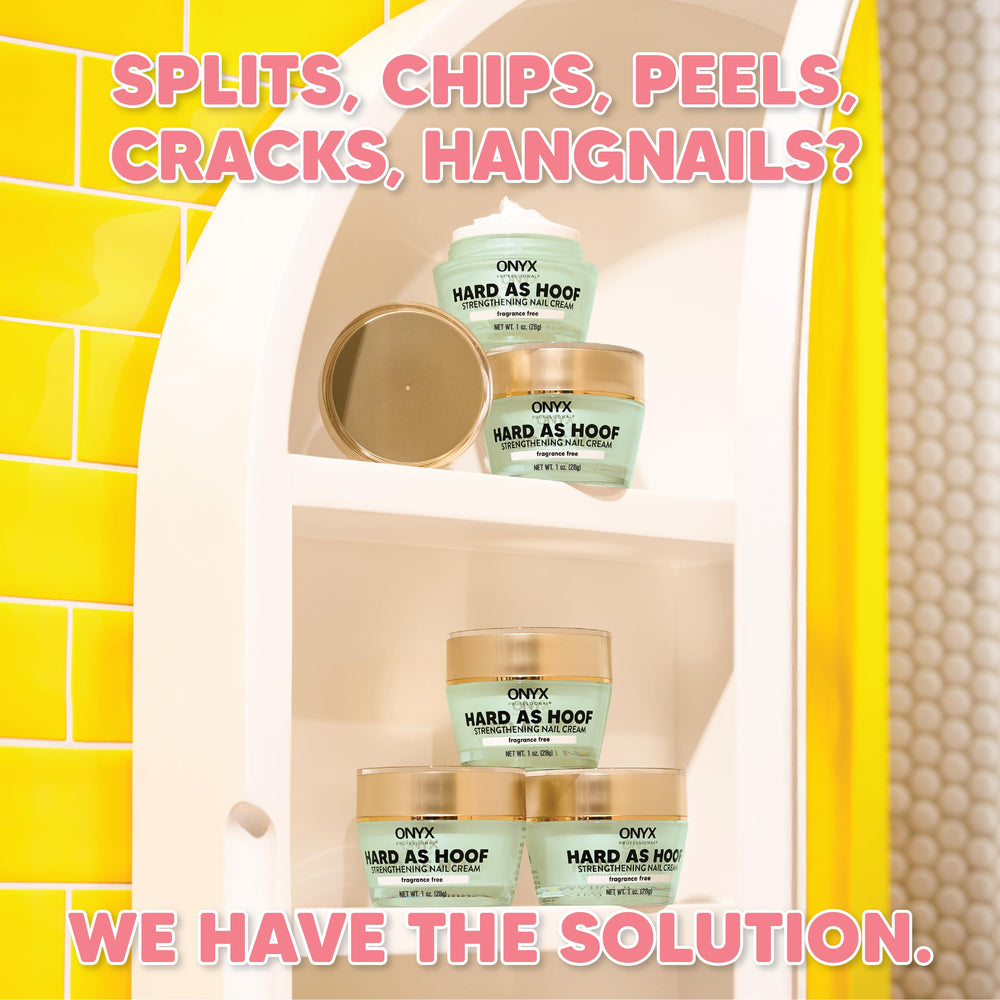 Onyx Professional cuticle conditioning shot demonstrates healthier nail beds.