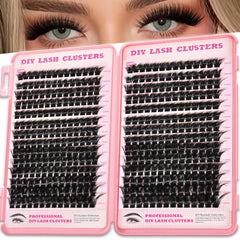 OOPPOO Manga Lash Clusters packaging shows 392 pieces for DIY volume looks.