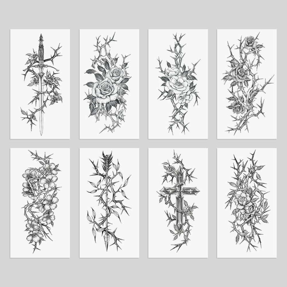 Oottati eight-sheet arm tattoo pack ready for quick art.