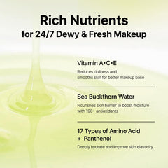 OOZNARY Vita 3 Aurora toner centella close-up shows calming complex for sensitive skin