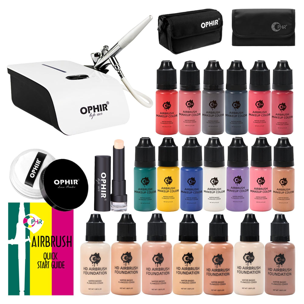 OPHIR Flawless Airbrush foundation shades palette for seamless, camera-ready skin