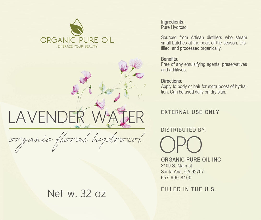 OPO Lavender Hydrosol bottle used in skincare routine for gentle toning.