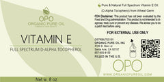 Dense red texture showcases thick, pure Vitamin E Oil derived from wheat germ.