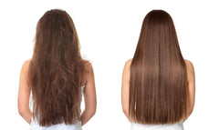 OPO Vitamin E Oil on hair and lashes for conditioning and shine