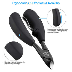 Opove X5 in-use image shows non-slip grip for comfortable cuts