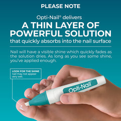 Opti-Nail before-after look hints at visible improvement.