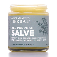 Ora's Amazing Herbal All Purpose Salve jar for on-the-go skin soothing