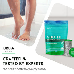 Orca Beauty Shower Steamers in a cozy bathroom setting inviting relaxation rituals.