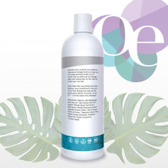 Organic Excellence unscented conditioner close-up reveals smooth texture for gentle cleansing.