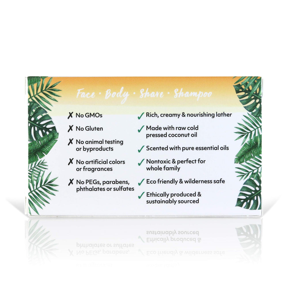 Organic Fiji Coco Fiji rich lather close up, skin nourishment with coconut oil.