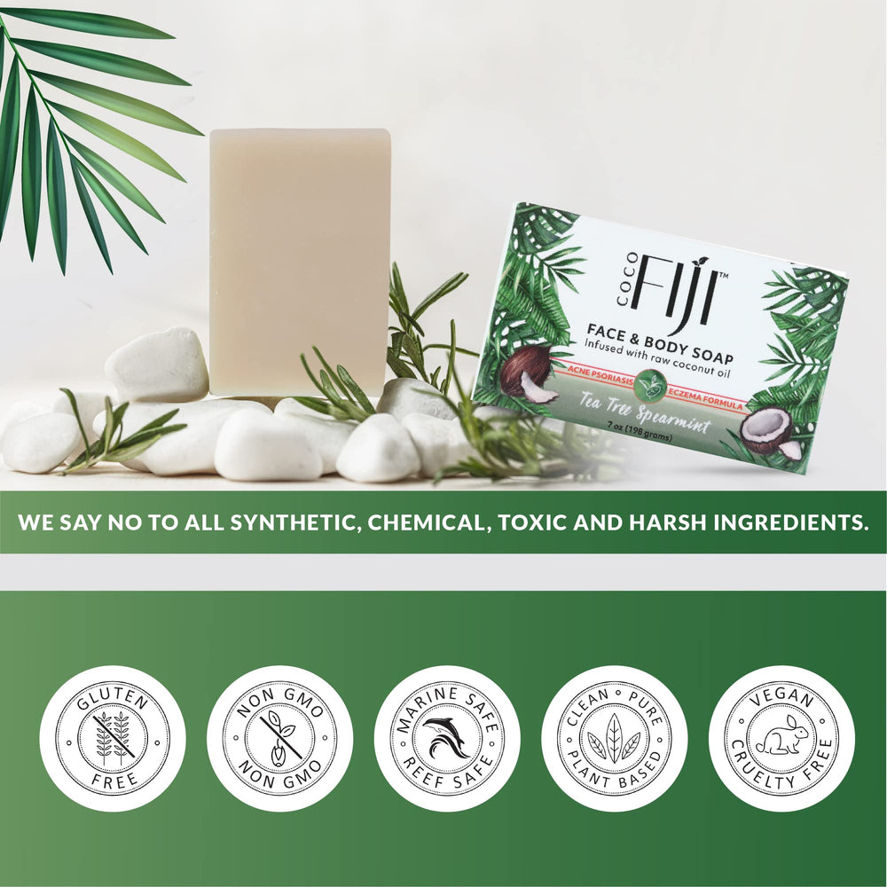 Multi-use soap cleanses, shaves, and lightly conditions hair for versatile routine.