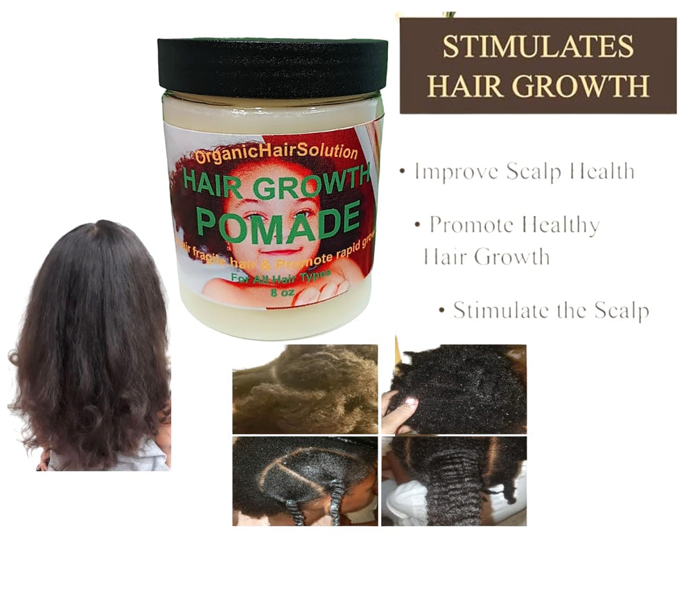 Organic Hair Solution Kids Pomade mango butter moisturizes and seals.