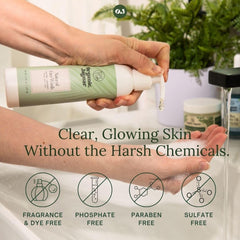 Organic Jaguar Hyaluronic-acid glow focuses on skin hydration during cleansing