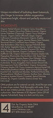 Organic Male OM4 Dry Step 4 texture swatch showing creamy absorption