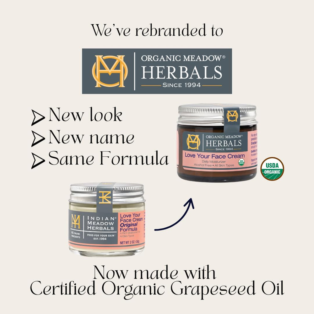 Application of Organic Meadow Herbals Love Your Face Cream on skin – smooth absorption