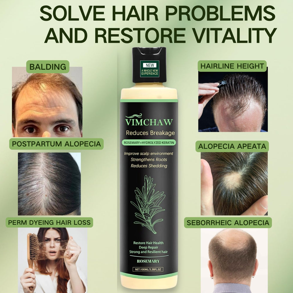 Organic Rosemary Hair Growth Shampoo foam-lather—gentle cleanse for color-treated hair.
