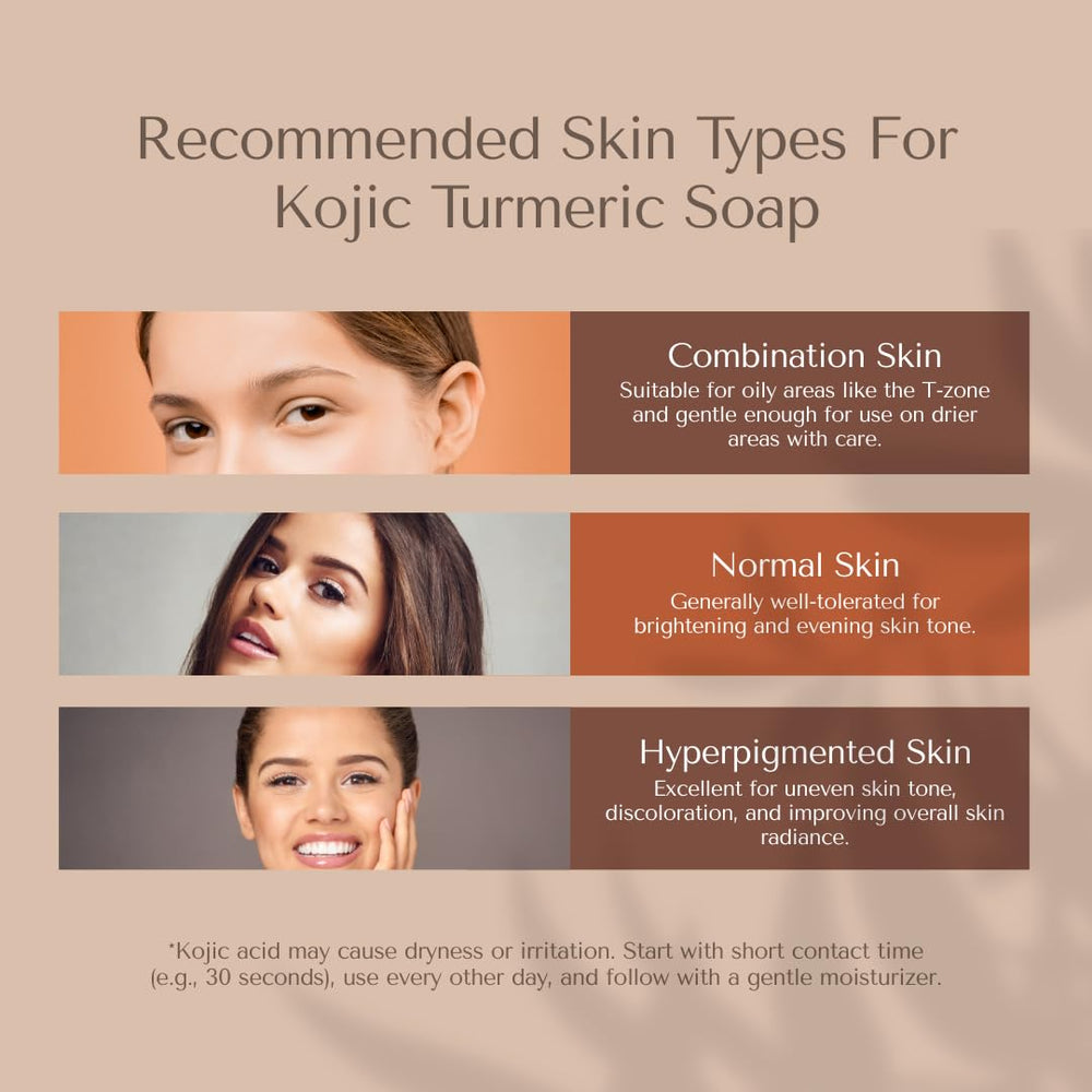 Organic To Green Kojic Turmeric Soap fresh ginger scent label evokes refreshing warmth.