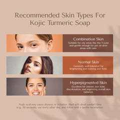Organic To Green Kojic Turmeric Soap fresh ginger scent label evokes refreshing warmth.